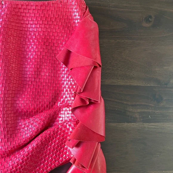 MAGDA BUTRYM
Leather woven mini skirt​ - Picture 5 of 7